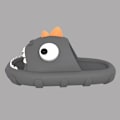 Miniatyrbild 2 av 5: Cartoon Shark Sandaler, Småbarns Slide Sandaler, Barn Sommar Slip On Sandaler, Strand Pool Halkskydd Vattenskor, Inomhus Utomhus Lätta Toffelsandaler (13, 5-14 år gamla)