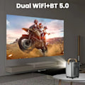 Pikkukuva 6 / 6: 4k-projektori, jossa 260 ANSI 8000L, tukee 2,4 GHz:n WiFiä ja Bluetooth 5.0:aa
