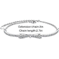 Miniatyrbillede 1 af 3: Armbånd til Kvinder Cubic Zircon Sommerfugl Justerbar Baselet Gaver