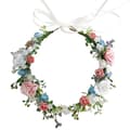 Hårband blomsterkrans sommaräng rosor 1 st