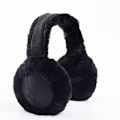 Miniatyrbillede 1 af 5: Sort efterår vinter unisex søde ørevarmer varm plys one piece ge