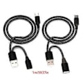 Miniatyrbilde 3 av 5: USB & USB/Type C Hunn til Type C-kontakt Mobiltelefon Hurtiglading Data Synkroniseringsadaptere 2 i 1 USB-splitter Type C female