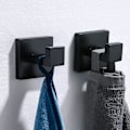 Miniatyrbild 3 av 5: Klädhängare för badrum, väggkrok i rostfritt stål för handdukar/rockar, 2-pack