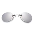Pikkukuva 1 / 4: Miesten retrotyyliset pyöreät klipsikiinnitteiset nenälasit Matrix Morpheus -elokuvan kehyksettömät aurinkolasit Silver Lens