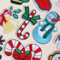 Miniatyrbillede 3 af 5: 16 stk. Julebroderi-patch Jule sy-patches Ferievarme
