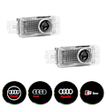 Miniatyrbild 1 av 5: 2 st välkomstlampor passar till Audi A6L/A4L/A3/A5//Q3/Q5/