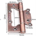 Miniatyrbillede 2 af 5: Trædørhængsel Hydrauliske Hængsler Buffere 2 stk. 5 tommer Rustfrit Stål Børstet Finish til Døre Skabe Vinduer