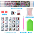 Miniatyrbilde 2 av 5: （51）2 stk. DIY diamantmaleri julekit, 5D julebroderi