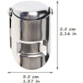 Miniatyrbillede 2 af 5: Mousserende vinprop til flasker Premium mørk rustfrit stål champagneprop skaber et vakuum for at forsegle dine Prosecco- eller vinflasker 3 poser (sølv)
