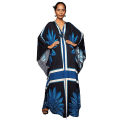 Miniatyrbillede 1 af 5: Dame Print Maxi Kjole Flagærme Strandkjole Plus Size Sommerkjole Strandtøj Kaftan Cover-ups Dn0515