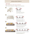 Miniatyrbild 5 av 5: Stretch Soffaöverdrag Universal Svart Polyester Soffa Skydd 2 Sitsig