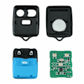Miniatyrbillede 2 af 5: Sort 2-delt erstatningsfjernbetjening med 3 knapper 433 MHz til Ford Transi