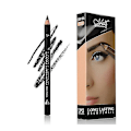 Miniatyrbillede 1 af 5: 12 stk./pakke øjenbrynsblyanter eyeliner, mat vandtæt øjenbrynsblyant langtidsholdbar eyeliner øjenmakeup（sort）