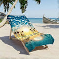 Miniatyrbillede 4 af 5: Mikrofiber Strandhåndklæde Super Let Farverigt Badehåndklæde Sandtæt Strandtæppe Multifunktionelt Håndklæde Til Rejser Svømmepøl 30x60 Tommer