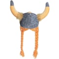 Miniatyrbillede 3 af 4: Gallisk hjelm  stofhat  viking  kriger  bløde fletninger  romersk  karneval  halloween  karneval  temafest  forklædning  teater  hovedbeklædning