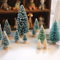 Miniatyrbillede 2 af 3: 5 stk. julepynt, mini juletræ, sødt cedertræ,
