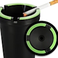 Miniatyrbild 3 av 5: (1 styck - svart) 1x Ashtrays för utomhusbruk - Vind askkopp - St