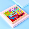Miniatyrbild 1 av 3: Träblock Pussel Hjärngympa Leksak Tangram Pussel Intelligens Färgglada 3d Ryska Block Spel Djur (7 st)