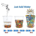 Miniatyrbillede 5 af 5: Vandperler Ikke-giftige 5000 (60g) Multifarvede Biologisk nedbrydelige Kugler Størrelse 2-2,5mm, Stressaflastning Som Vasefyld