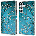 Miniatyrbild 1 av 5: Skal för Samsung Galaxy A16 5G/A16 4G TPU+PU Läder Flip Fodral Flower Branch