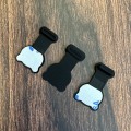 Miniatyrbilde 3 av 5: Svart legering sett med 3 silikon anti-støv plugger for USB C-port anti