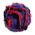Miniatyrbillede 4 af 5: DIY Polyester Chunky til Strikning Roving Hækling 32 Meter/Nøgle Rød Sort Red Black