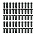 Miniatyrbillede 1 af 5: 50 stk. egerkapsler til mountainbikes, hjuleger-nippeldekorationer til racercykler 14G 12G 13G Cykeleger-nippel 50 stk. 12G sort 13 mm 50pc 12G black 13mm