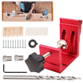 Miniatyrbild 1 av 6: Pocket Hole Jig Kit All-in-One System 2 Drill Guide Joint Angle Tool