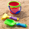 Miniatyrbild 3 av 4: Sand och vatten kvarn lekset leksak barn barn strand sand slott leksak（Vattenhjul）