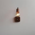 Miniatyrbillede 4 af 5: Japansk stil soveværelse sengside væglampe, enkel retro wabi sabi