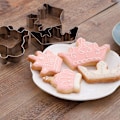 Miniatyrbild 5 av 5: Keksform 4 st/set Krona Kung Drottning Prinsessa Former Rostfritt Stål Kakform Fondantform