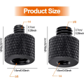 Miniatyrbilde 2 av 5: Kamera Avatar Skrueadapter 2 PCS Tråd 3/8 til 1/4 Hannadapter