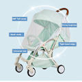 Miniatyrbilde 3 av 5: Pram Net, Universal Myggnett Beskyttelse mot Fluer, Insekter og Mygg for Barnevogn, Kjørepose, Bæresele, Vogn, Vugge, Kurv