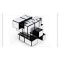 Miniatyrbild 2 av 5: Spegelkub 3x3 Speed Cube Magic Cube Pussel Lätt att vrida (Silver)