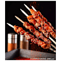 Miniatyrbilde 2 av 2: 20 stk grillspyd flate 13 tommer metall rustfritt stål grillspyd grillspyd anti-rull tunge pinner brede gjenbrukbare grilling