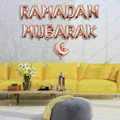 Pikkukuva 3 / 5: Ramadan Mubarak -koristeilmapallot, Ramadan Mubarak -kirjain kuufolioilmapallobannerisetti kotiin ja puutarhaan