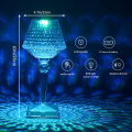 Miniatyrbilde 2 av 5: 16 farger skiftende berøringskrystall lampe, diamant lampe, vakker dekorativ vinglass lampe for soverom og stue, festmiddag dekorasjon kreativ RGB lampe