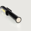 Miniatyrbillede 6 af 6: 3W LED inspektionslys med klips og magnet 400 lumen COB lommelygte til bilreparation garage fiskeri nødsituation. Blinkende rødt lys sort