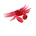 Miniatyrbilde 2 av 5: 5x Fiskeutstyr Mykt Agn 3D Simulering Saltvann Kunstig Glidebevegelse (Rød) Red