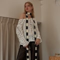 Miniatyrbilde 5 av 5: Y2k Stripete Skjerf Lang Tynn Fuzzy Halstørkle Belte Fluffy Skjerf