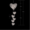 Miniatyrbillede 3 af 3: -Rustik Shabby Chic 6x Vægophæng Flet Hjerter LED Streng Ligh