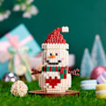 Miniatyrbild 2 av 2: Jul Leksaker Byggstenar Jul Snögubbe Mikro Byggstenar Sta
