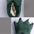 Miniatyrbild 4 av 5: Unisex tofflor Monster Claw Novelty Plush Paw Varm Mjuk Bomull Djur Fantasy Cosplay Kostym Skor Höst Vinter Inomhus（L Grön）