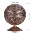 Miniatyrbild 4 av 5: Utomhus askkopp - Askkopp med lock för utomhus inomhus hem, metall