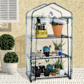 Miniatyrbild 2 av 4: 2-vånings växthus vattentät PVC-ersättningsöverdrag transparent 69 x 49 x 92 cm (endast överdrag)（3）