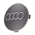 4 nya 60 mm silver Audi fälgdeksel, emblem