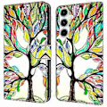 Miniatyrbild 1 av 5: Skal för Samsung Galaxy A16 5G/A16 4G TPU+PU Läder Flip Fodral Tree