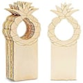 Miniatyrbilde 1 av 3: Rektangulært dørhåndtak trelist DIY håndverk anheng (ananas) 12 stk()