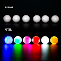 Miniatyrbillede 2 af 5: 6 stk. LED Glow Golfbolde, Blinkende Lysende Golfbold, Natglød