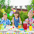 Miniatyrbillede 4 af 5: 10 meter ternet banner, racerflag, festflag, bannerrekvisit